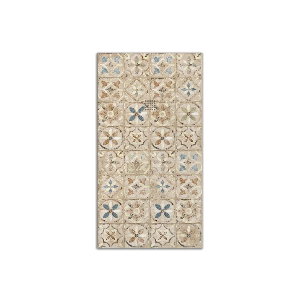 Douchebak van hars met leisteentextuur. Effect in Hydraulic Navona – antislip STONE 3D modern