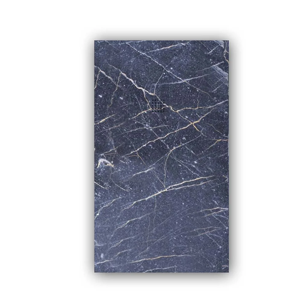 Douchebak van hars met leisteenstructuur. Effect in Emperador Grey Marble en andere afwerkingen – antislip STONE 3D modern