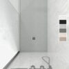 ABSOLUTE douchebak van hars met Arena-frame – leisteenstructuur – antibacterieel en antislip. Kleuren om uit te kiezen.