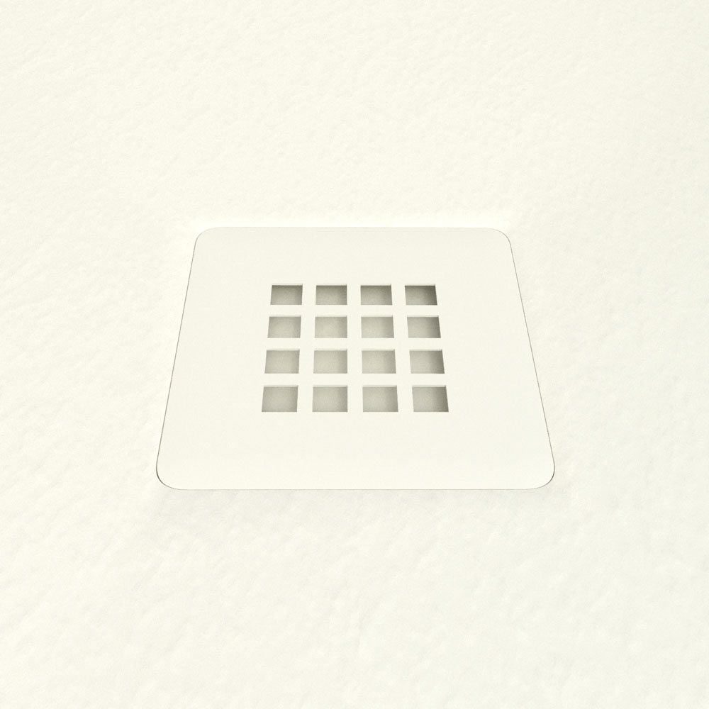 MYSTONE douchebak van hars – gebroken wit RAL 9001 en andere exclusieve kleuren – leisteenstructuur – antibacterieel en antislip - Afbeelding 3
