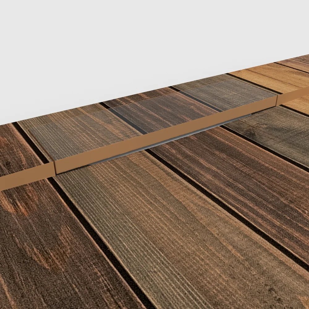 Douchebak PLASTER 3D imitatiehout-effect LIGNORA – detail
