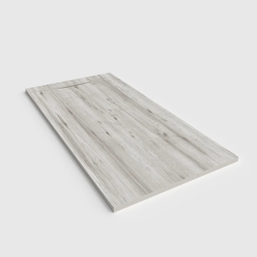 Douchebak PLASTER 3D imitatiehout-effect NATTURA – perspectief