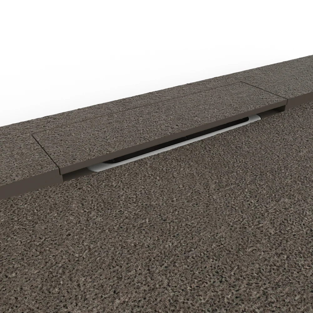 Douchebak PLASTER 3D imitatiebeton-effect artisan – detail