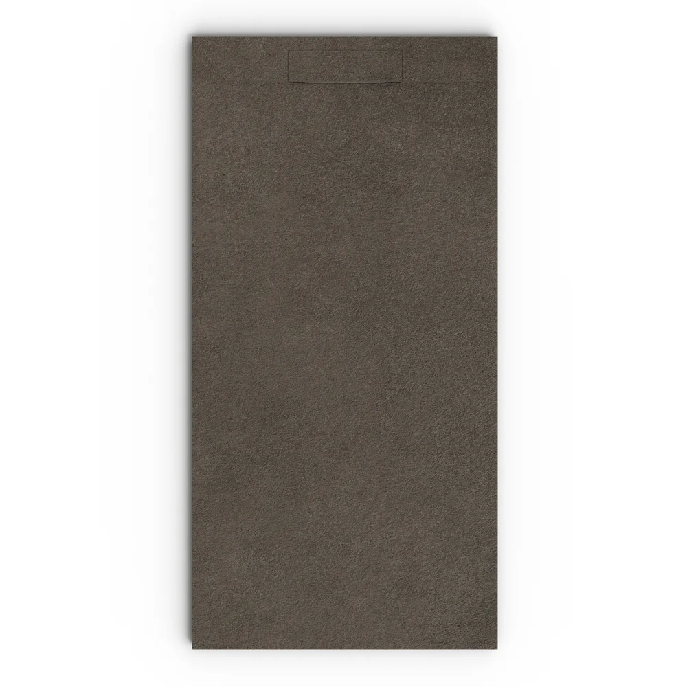 Douchebak PLASTER 3D imitatiebeton-effect artisan – vooraanzicht