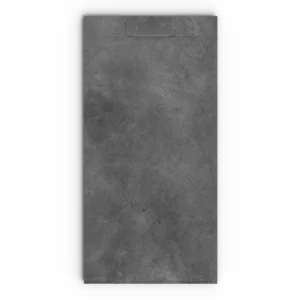 Douchebak PLASTER 3D imitatiebeton-effect chalk – vooraanzicht