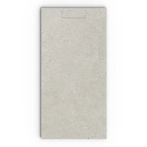 Douchebak PLASTER 3D imitatiebeton-effect dark – vooraanzicht