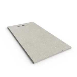 Douchebak PLASTER 3D imitatiebeton-effect dark – perspectief
