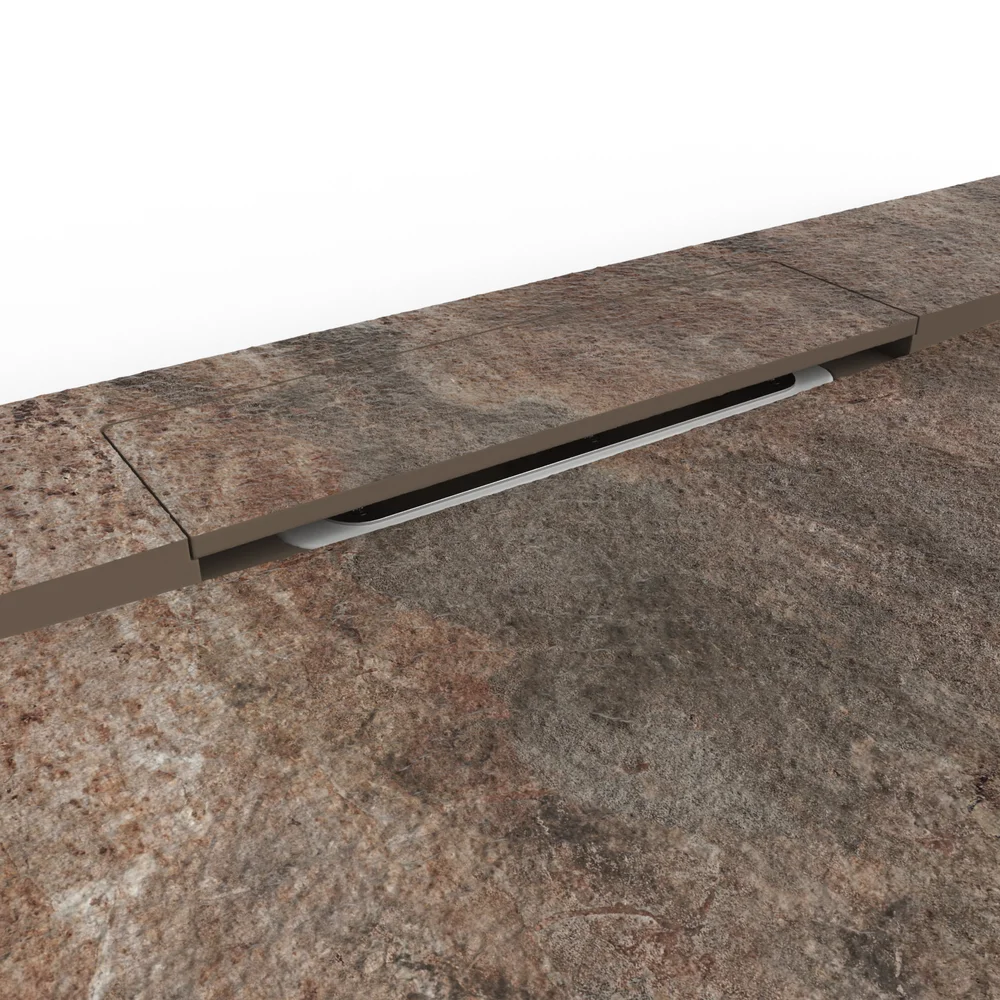 Douchebak PLASTER 3D imitatiebeton-effect deep – detail