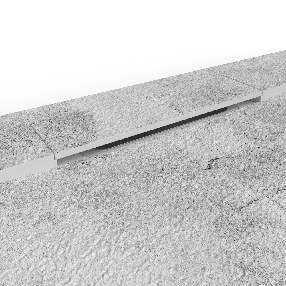 Douchebak PLASTER 3D imitatiebeton-effect grain – detail