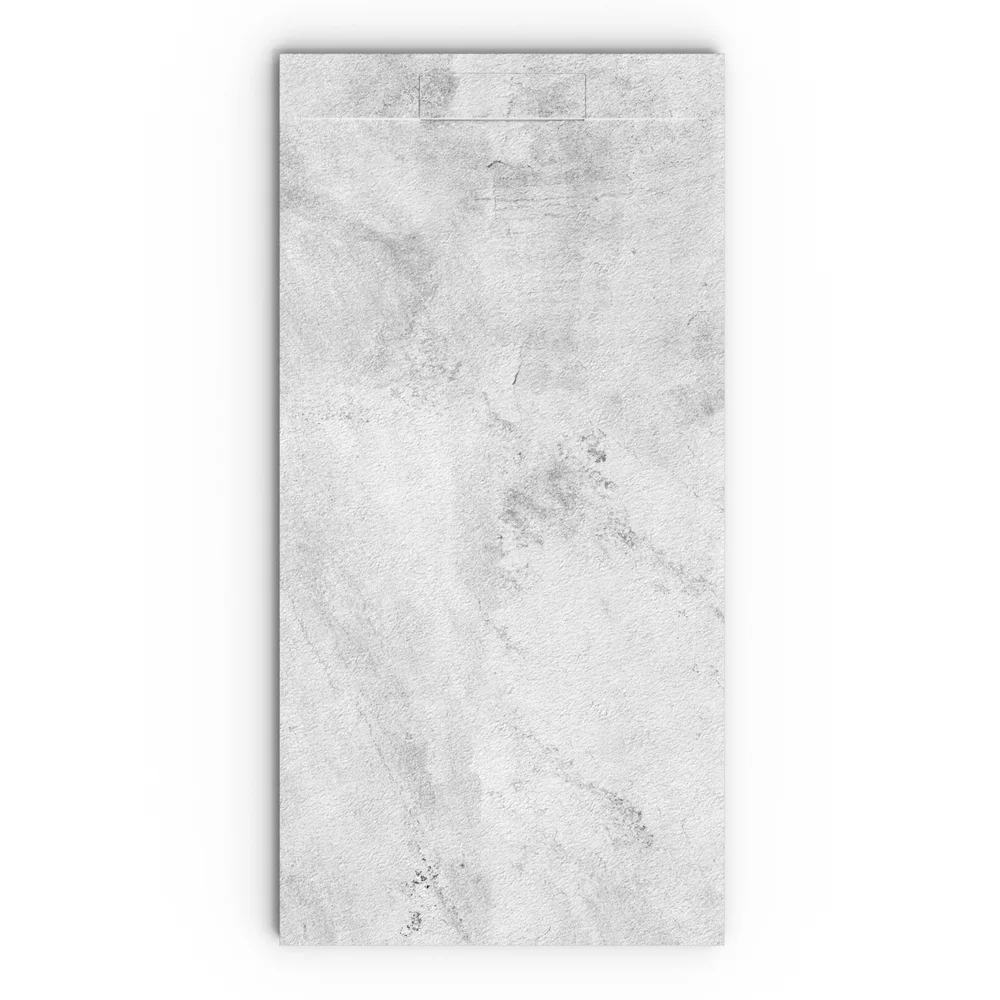 Douchebak PLASTER 3D imitatiebeton-effect grain – vooraanzicht