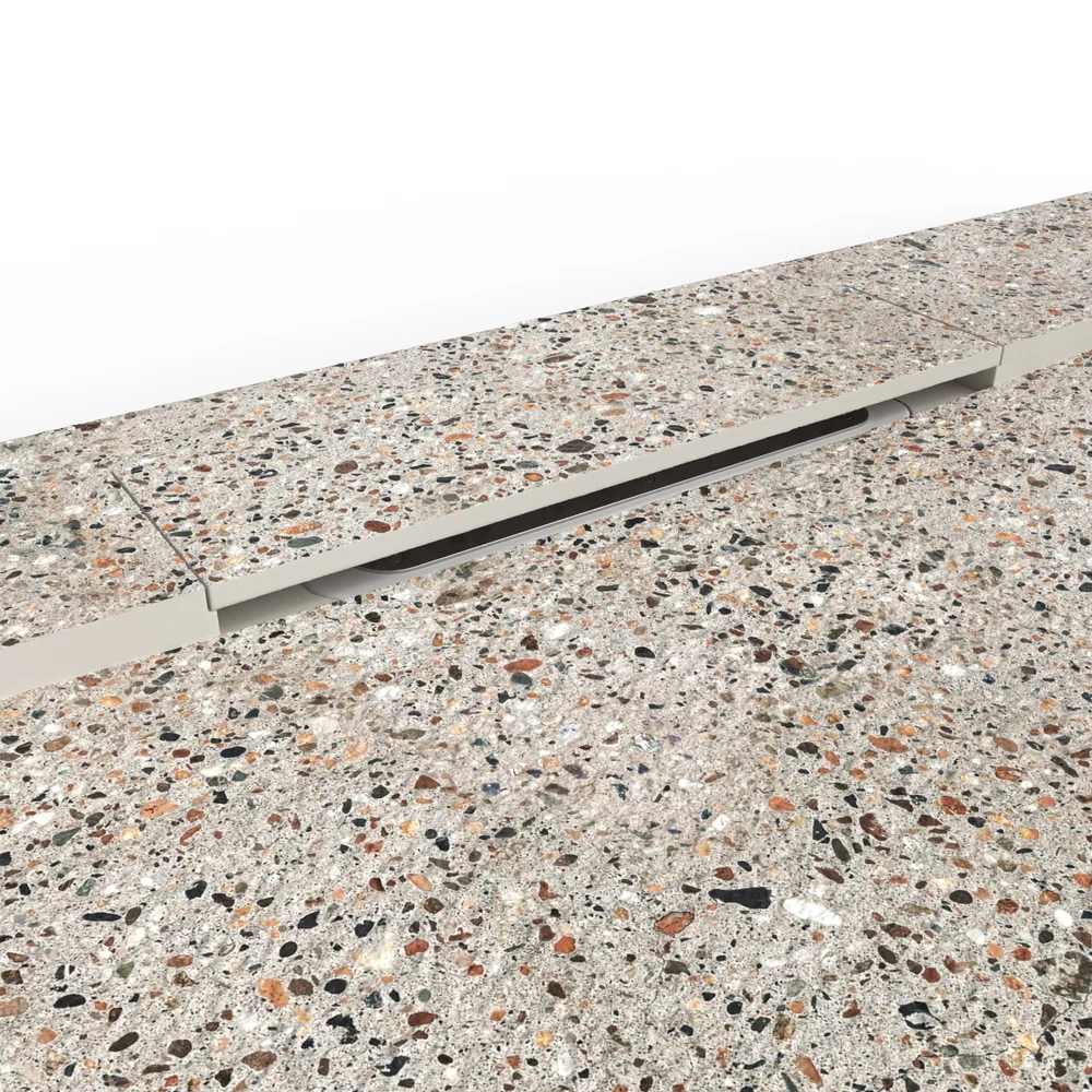 Douchebak PLASTER 3D imitatiebeton-effect Industrial – detail
