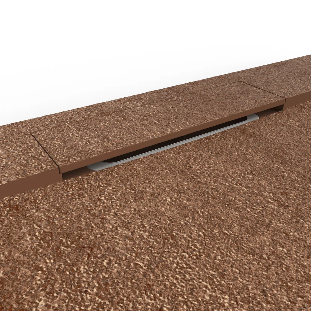 Douchebak PLASTER 3D imitatiebeton-effect porous – detail