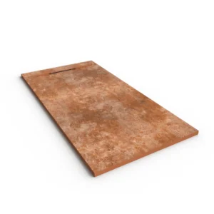 Douchebak PLASTER 3D imitatiebeton-effect raw – perspectief