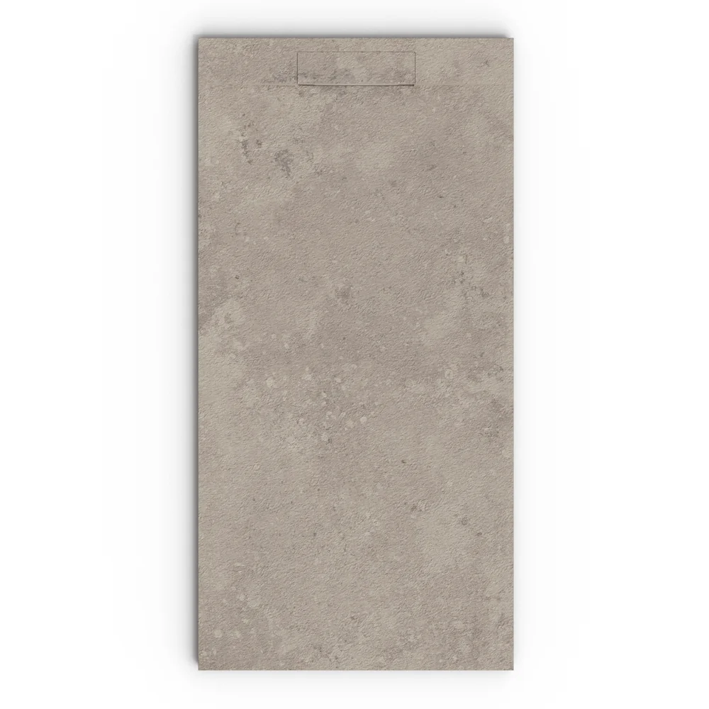Douchebak PLASTER 3D imitatiebeton-effect smooth – vooraanzicht
