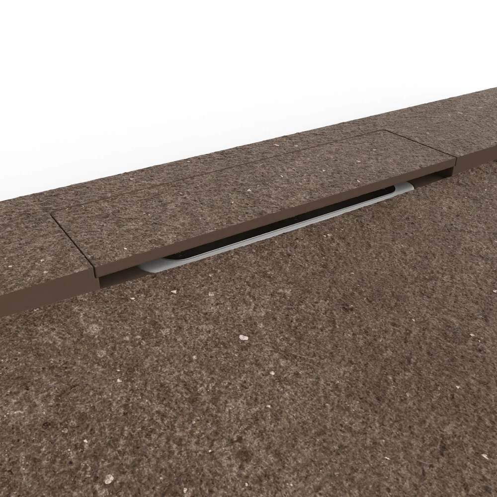 Douchebak PLASTER 3D imitatiebeton-effect urban – detail