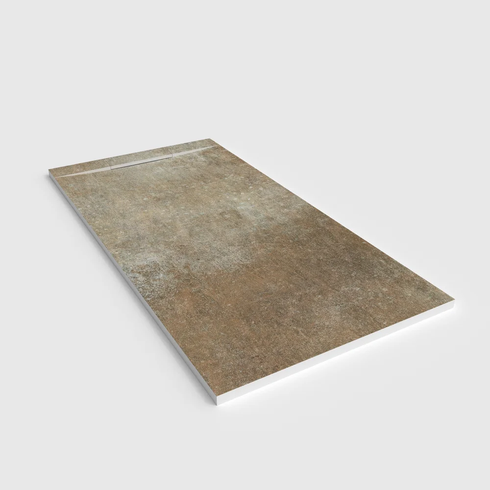 Douchebak PLASTER 3D imitatiebeton-effect ARKETA – perspectief