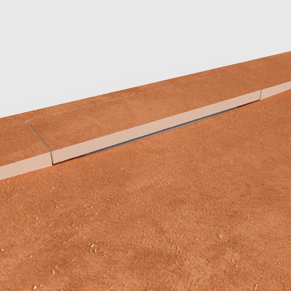 Douchebak PLASTER 3D imitatiebeton-effect BASALUX – detail