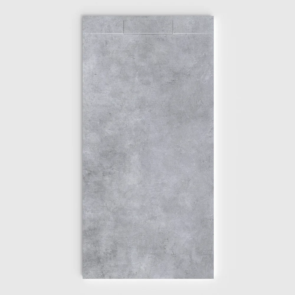 Douchebak PLASTER 3D imitatiebeton-effect CEMARO – vooraanzicht