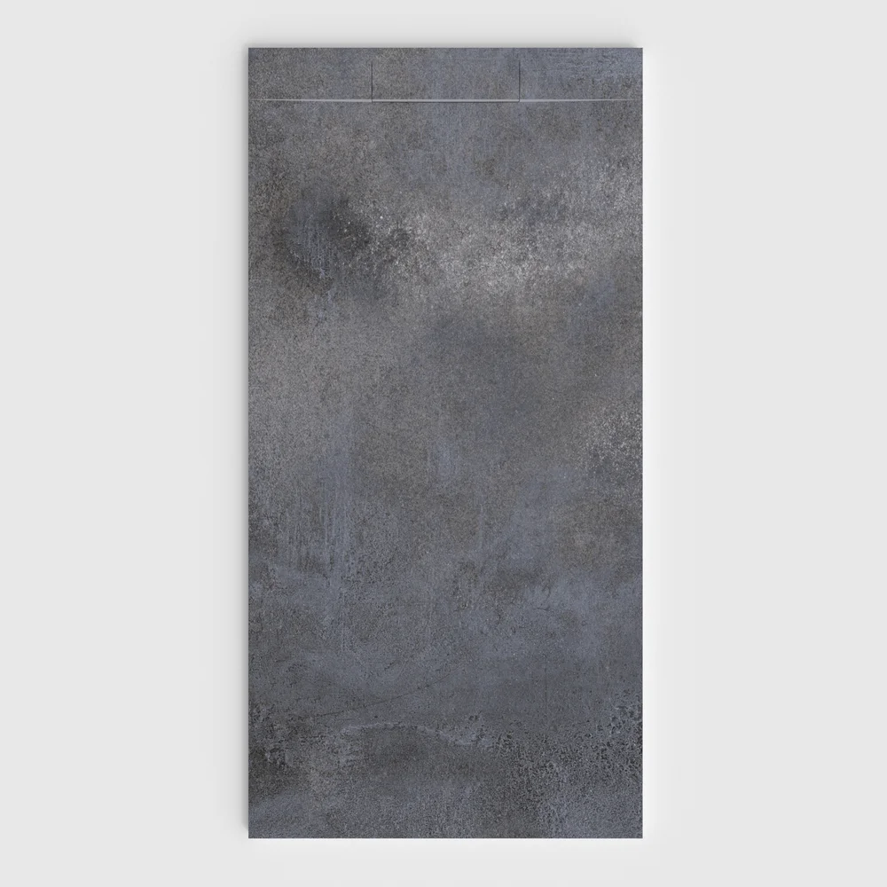 Douchebak PLASTER 3D imitatiebeton-effect LUNEXOR – vooraanzicht