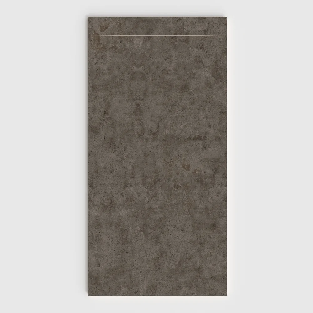 Douchebak PLASTER 3D imitatiebeton-effect MORTEXA – vooraanzicht