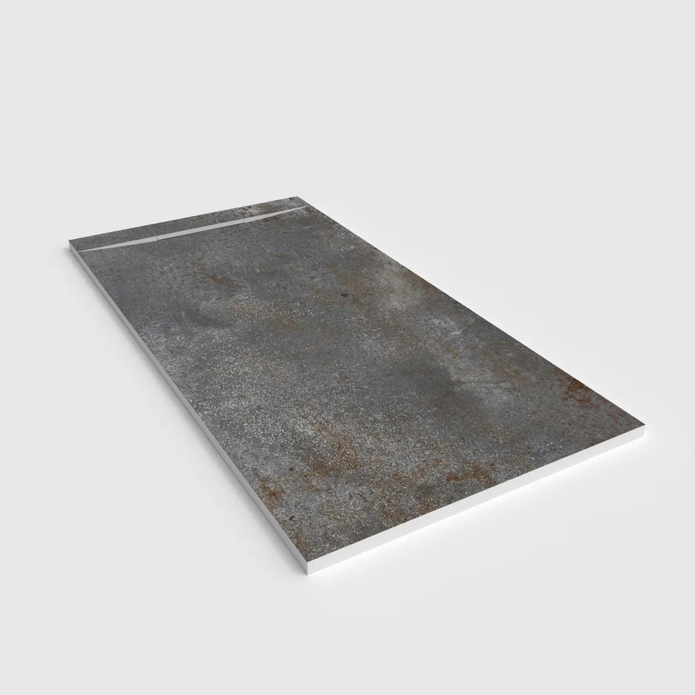 Douchebak PLASTER 3D imitatiebeton-effect OXIGON – perspectief