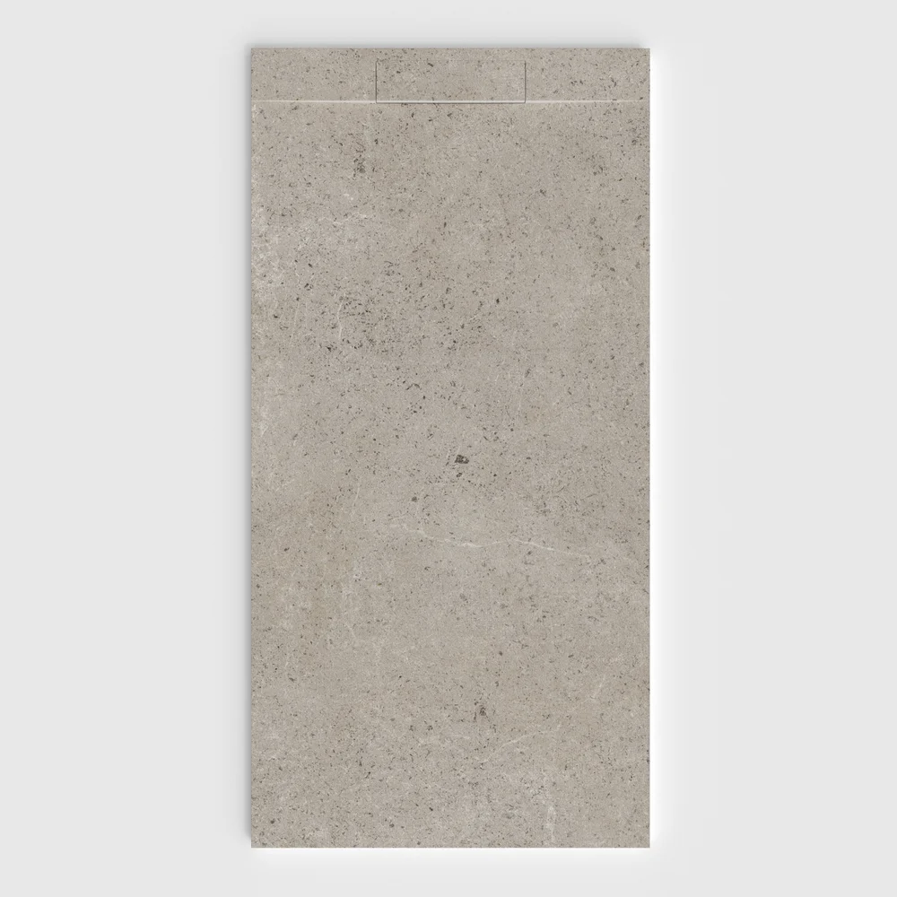 Douchebak PLASTER 3D imitatiebeton-effect SARRIA – vooraanzicht