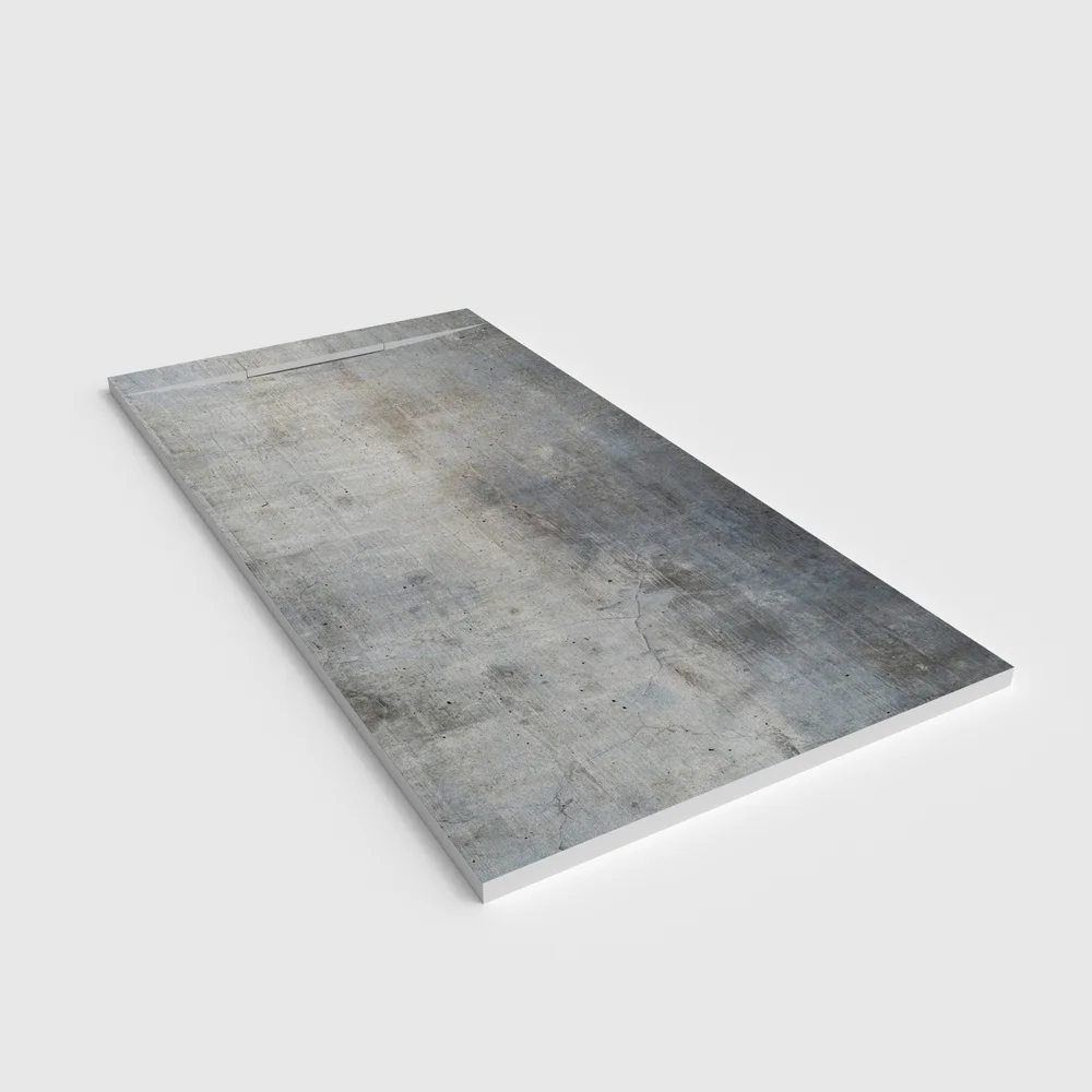 Douchebak PLASTER 3D imitatiebeton-effect URBALIS – perspectief