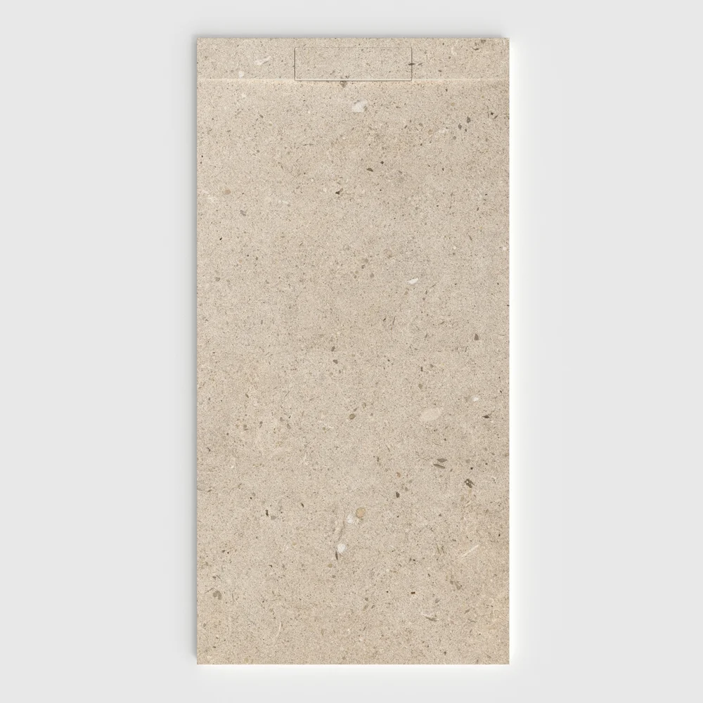 Douchebak PLASTER 3D imitatiebeton-effect URBANOR – vooraanzicht