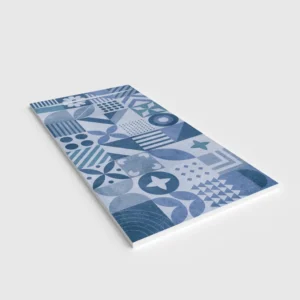 Douchebak PLASTER 3D imitatie hydraulische tegels-effect AZURIA – perspectief
