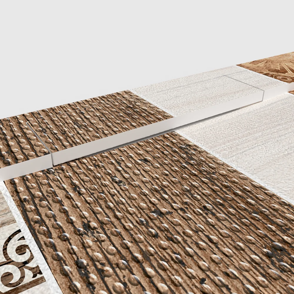 Douchebak PLASTER 3D imitatie hydraulische tegels-effect CELEIDA – detail
