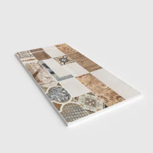 Douchebak PLASTER 3D imitatie hydraulische tegels-effect CELEIDA – perspectief