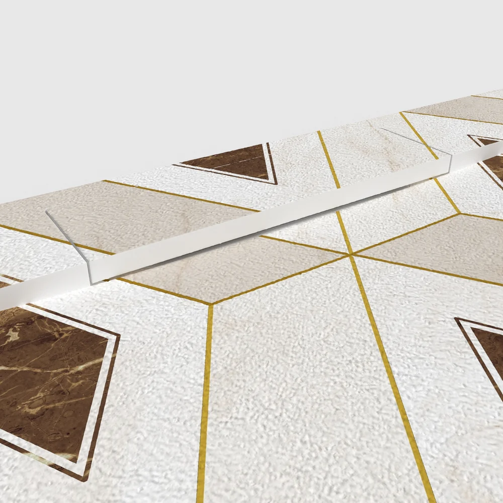Douchebak PLASTER 3D imitatie hydraulische tegels-effect DEVOCA – detail