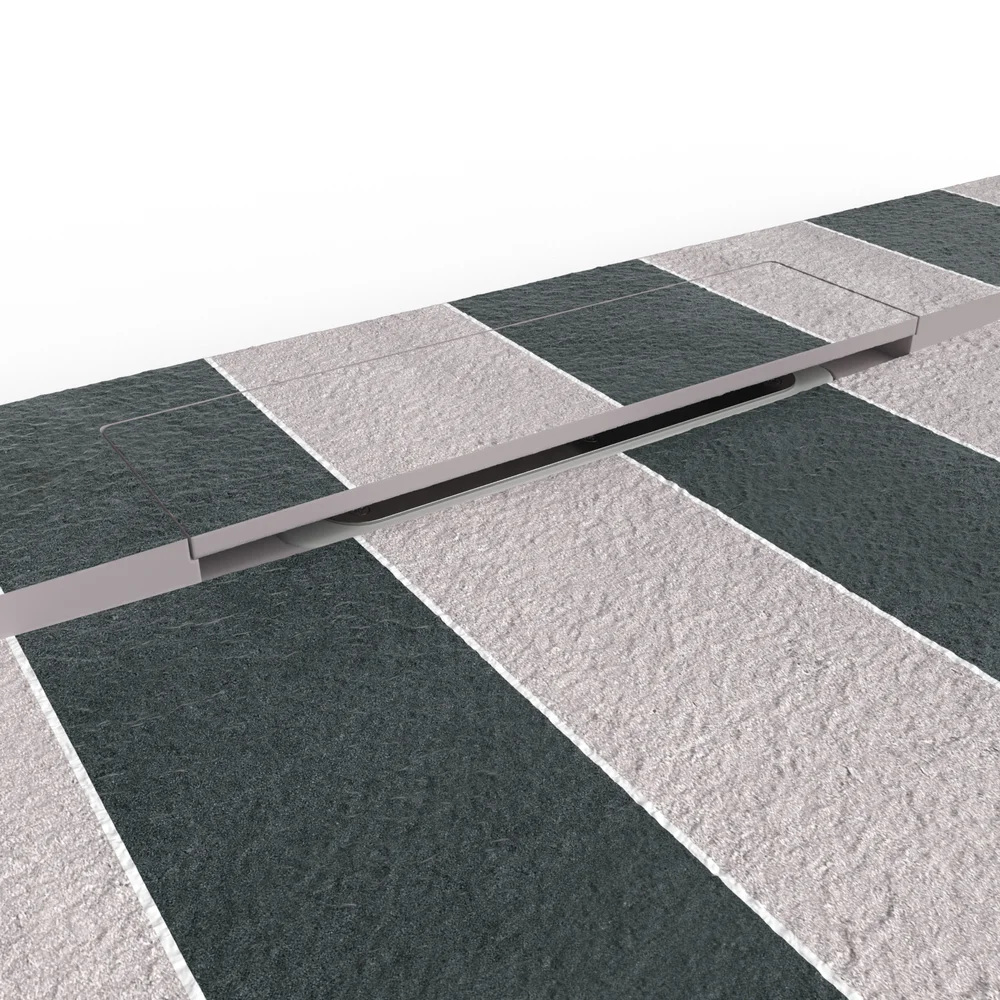 Douchebak PLASTER 3D imitatie hydraulische tegels-effect HAZE – detail