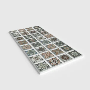 Douchebak PLASTER 3D imitatie hydraulische tegels-effect MAPI – perspectief