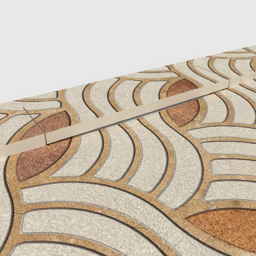 Douchebak PLASTER 3D imitatie hydraulische tegels-effect PAVENCY – detail