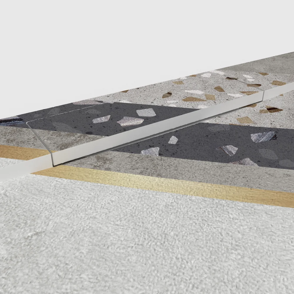 Douchebak PLASTER 3D imitatie hydraulische tegels-effect VINTALIS – detail