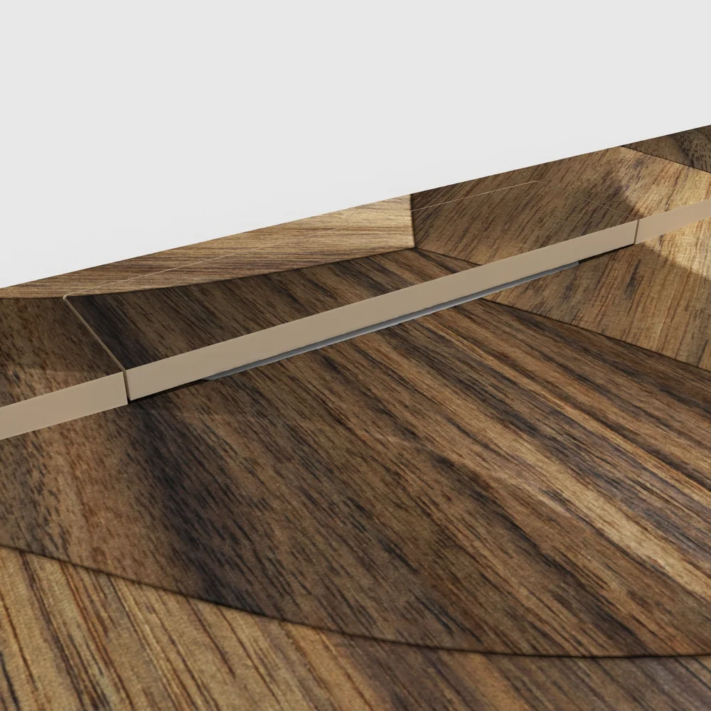 Douchebak PLASTER 3D imitatiehout-effect AMELVA – detail
