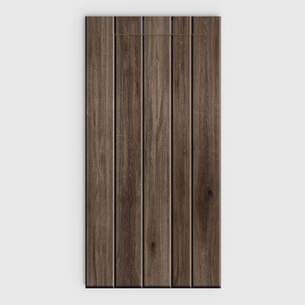 Douchebak PLASTER 3D imitatiehout-effect BRUNALE – vooraanzicht