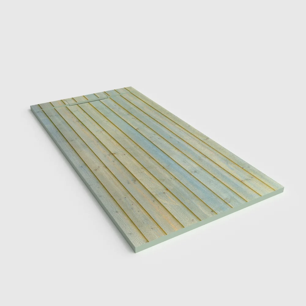 Douchebak PLASTER 3D imitatiehout-effect CEDRON – perspectief
