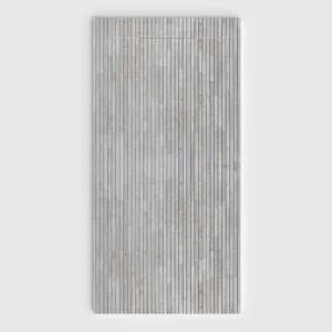 Douchebak PLASTER 3D imitatiehout-effect OLMIRA – vooraanzicht