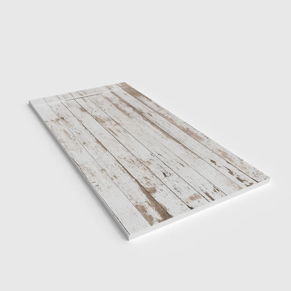 Douchebak PLASTER 3D imitatiehout-effect PALISEN – perspectief