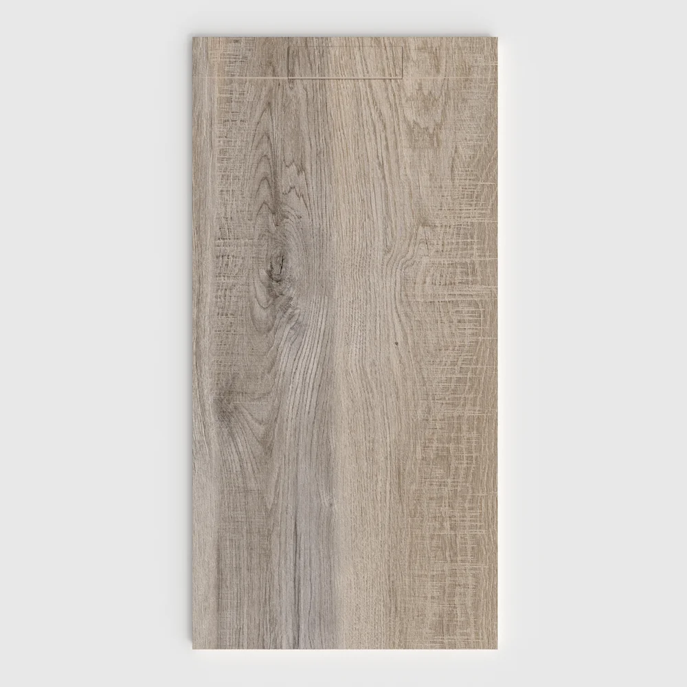Douchebak PLASTER 3D imitatiehout-effect SELDENIA – vooraanzicht