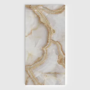 Douchebak PLASTER 3D imitatiemarmer-effect ALBARELLE – vooraanzicht