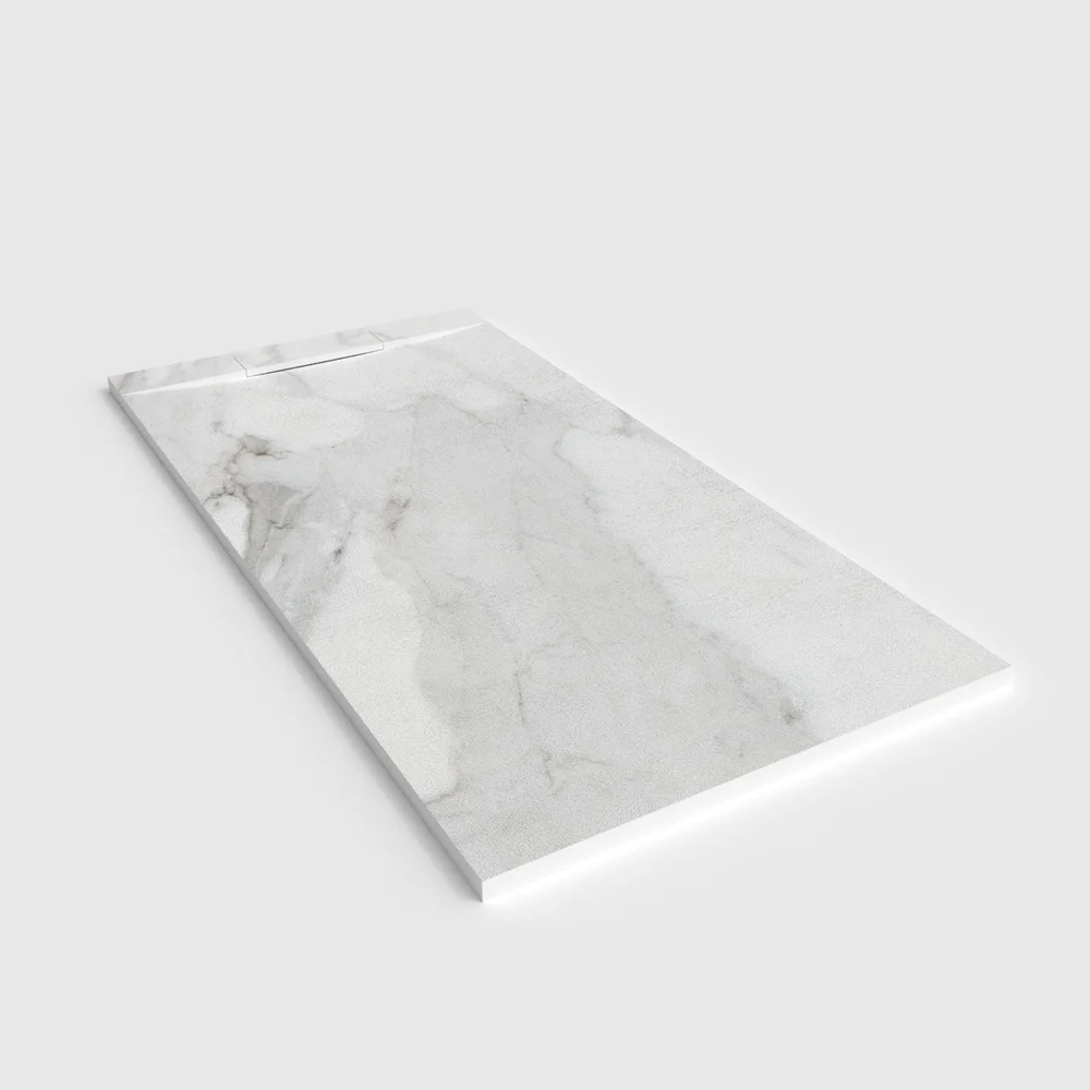 Douchebak PLASTER 3D imitatiemarmer-effect ALTARAE – perspectief