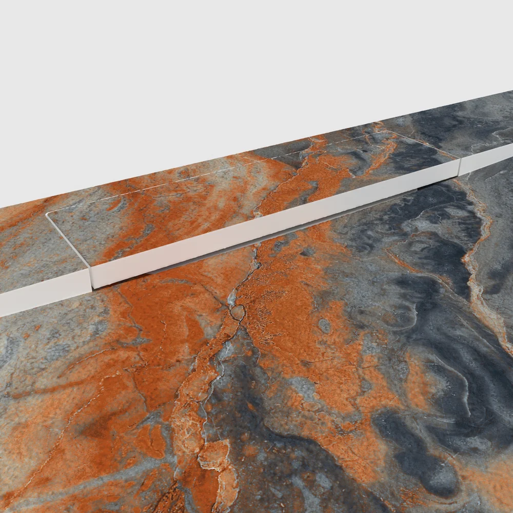 Douchebak PLASTER 3D imitatiemarmer-effect ASTERIUM – detail