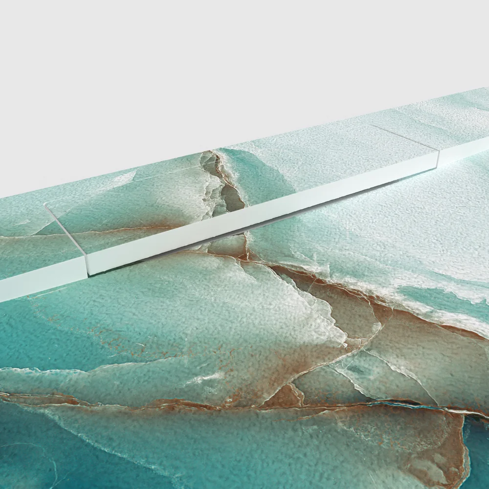 Douchebak PLASTER 3D imitatiemarmer-effect BRAVIONIS – detail