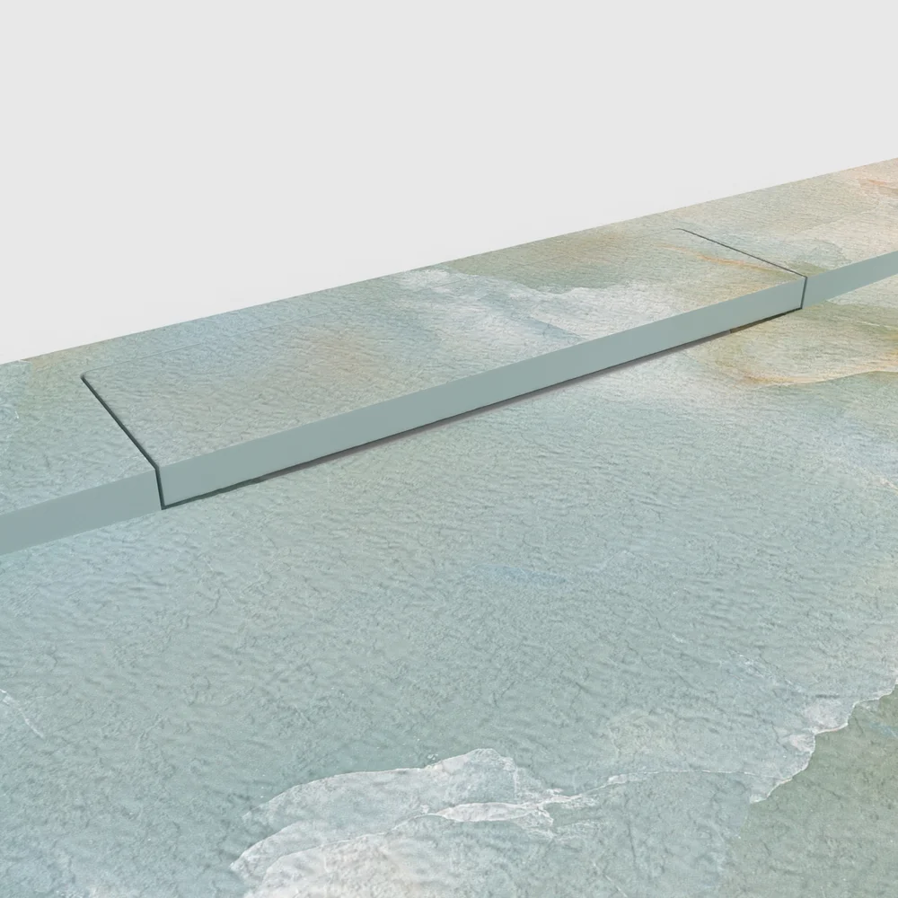 Douchebak PLASTER 3D imitatiemarmer-effect CELESTINO – detail