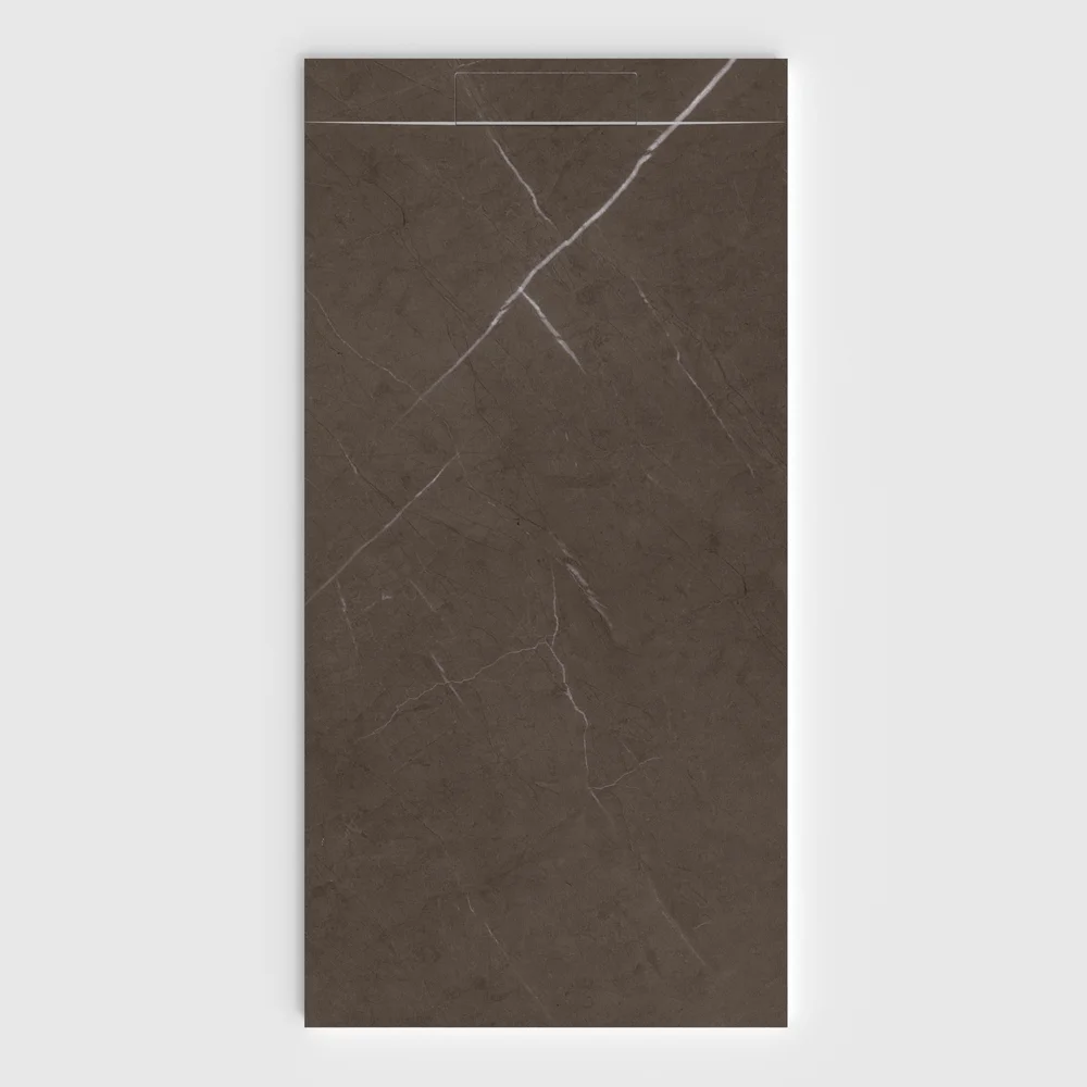 Douchebak PLASTER 3D imitatiemarmer-effect CERAVELLA – vooraanzicht