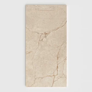 Douchebak PLASTER 3D imitatiemarmer-effect ETERNO – vooraanzicht