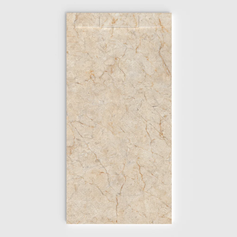 Douchebak PLASTER 3D imitatiemarmer-effect GRANITHOS – vooraanzicht